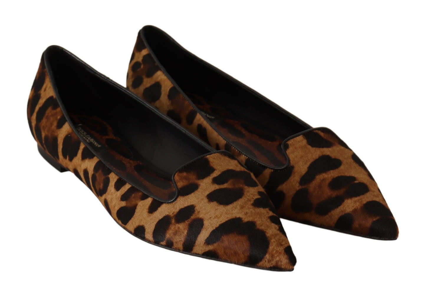 Dolce & Gabbana Elegant Leopard Print Flats