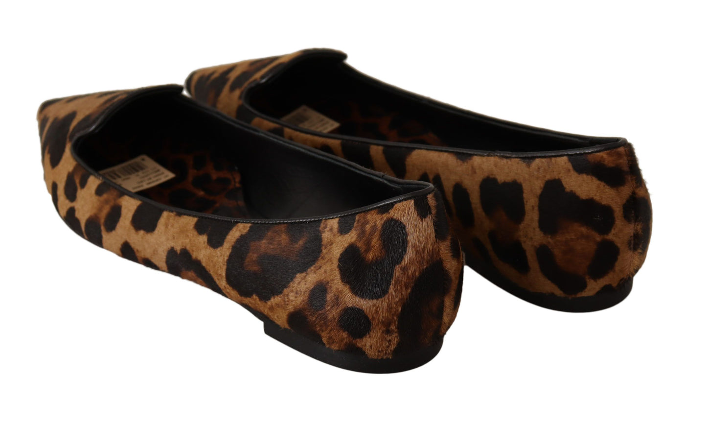 Dolce & Gabbana Elegant Leopard Print Flats