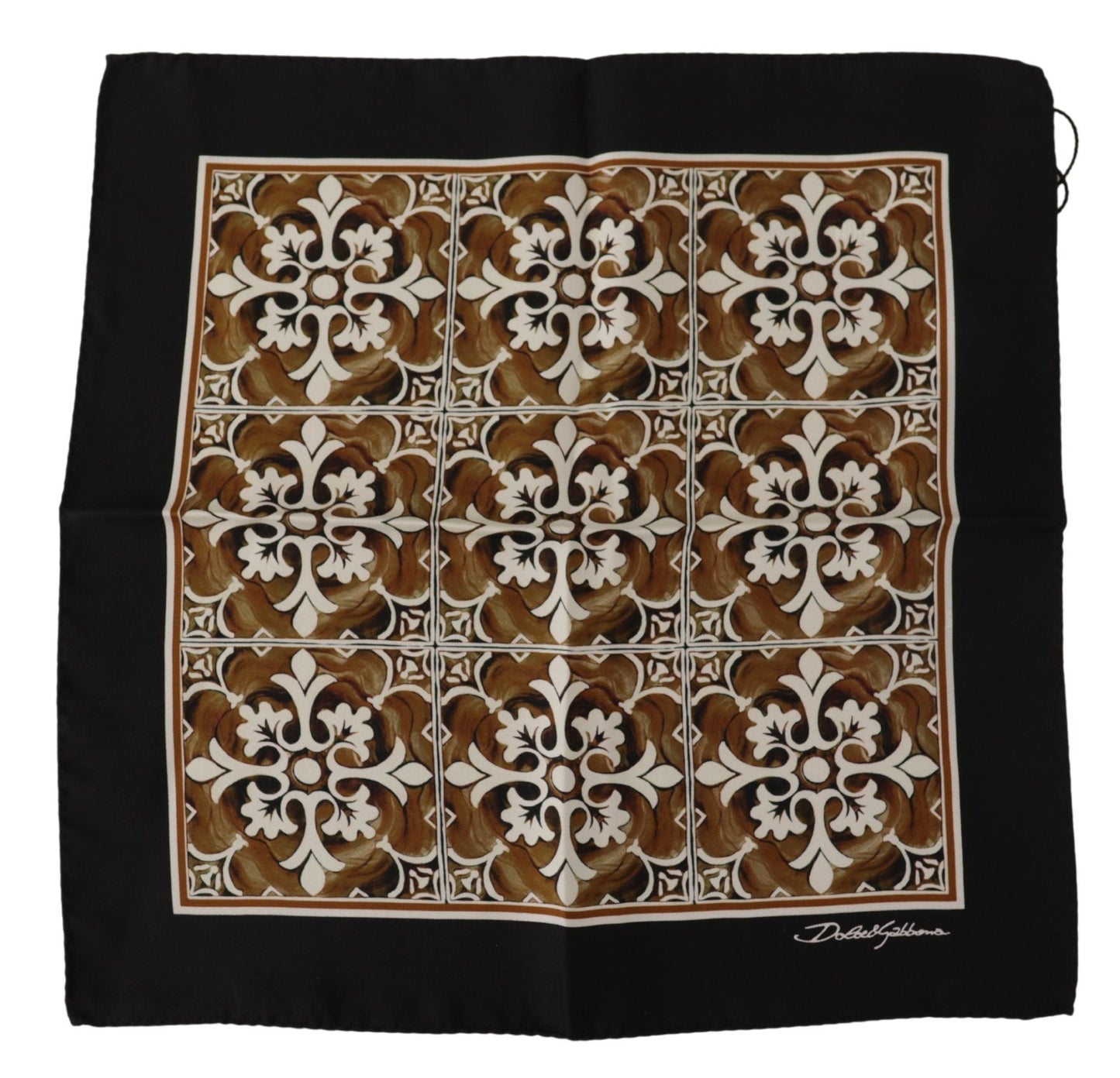 Dolce & Gabbana Chic Geometric Silk Square Scarf