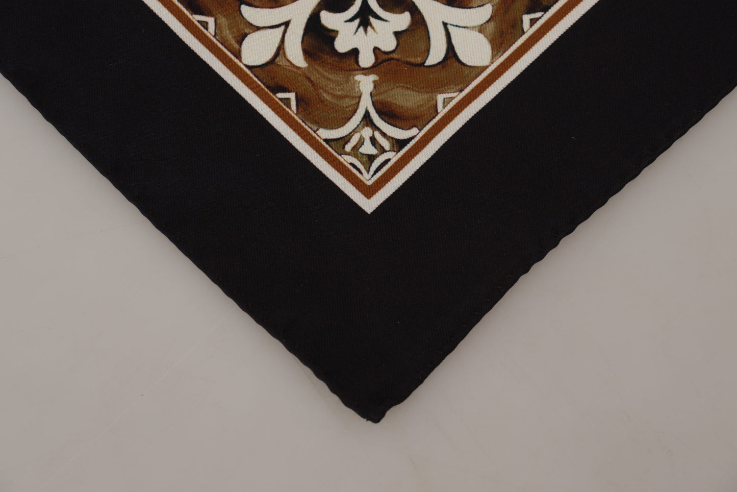 Dolce & Gabbana Chic Geometric Silk Square Scarf