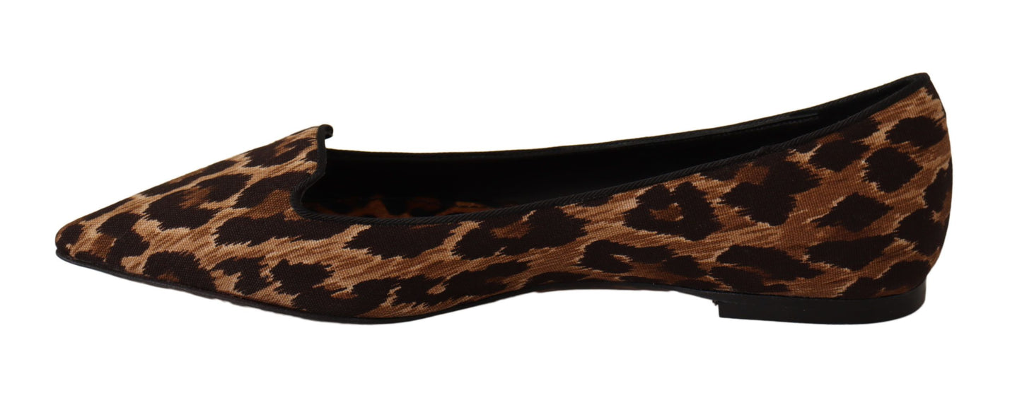 Dolce & Gabbana Exquisite Leopard Print Flats