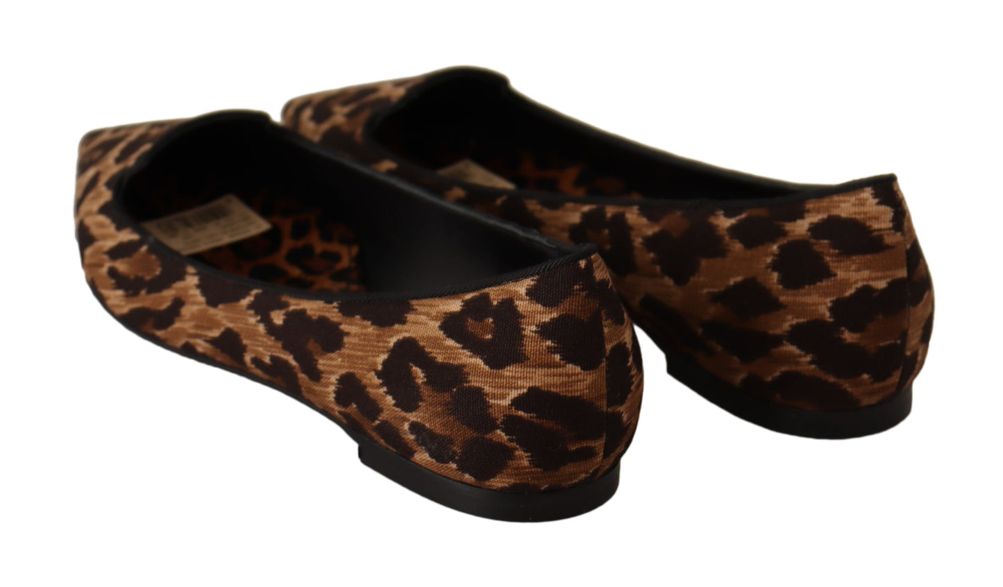 Dolce & Gabbana Exquisite Leopard Print Flats