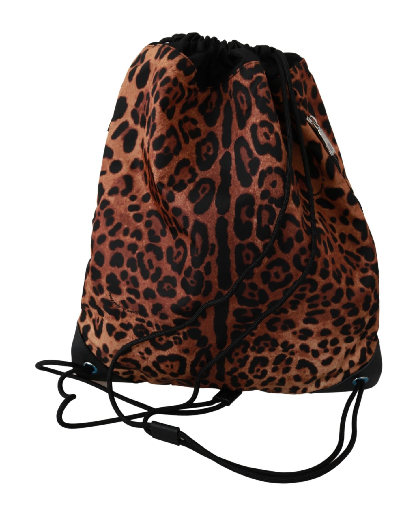 Dolce & Gabbana Chic Leopard Print Backpack for Stylish Ventures