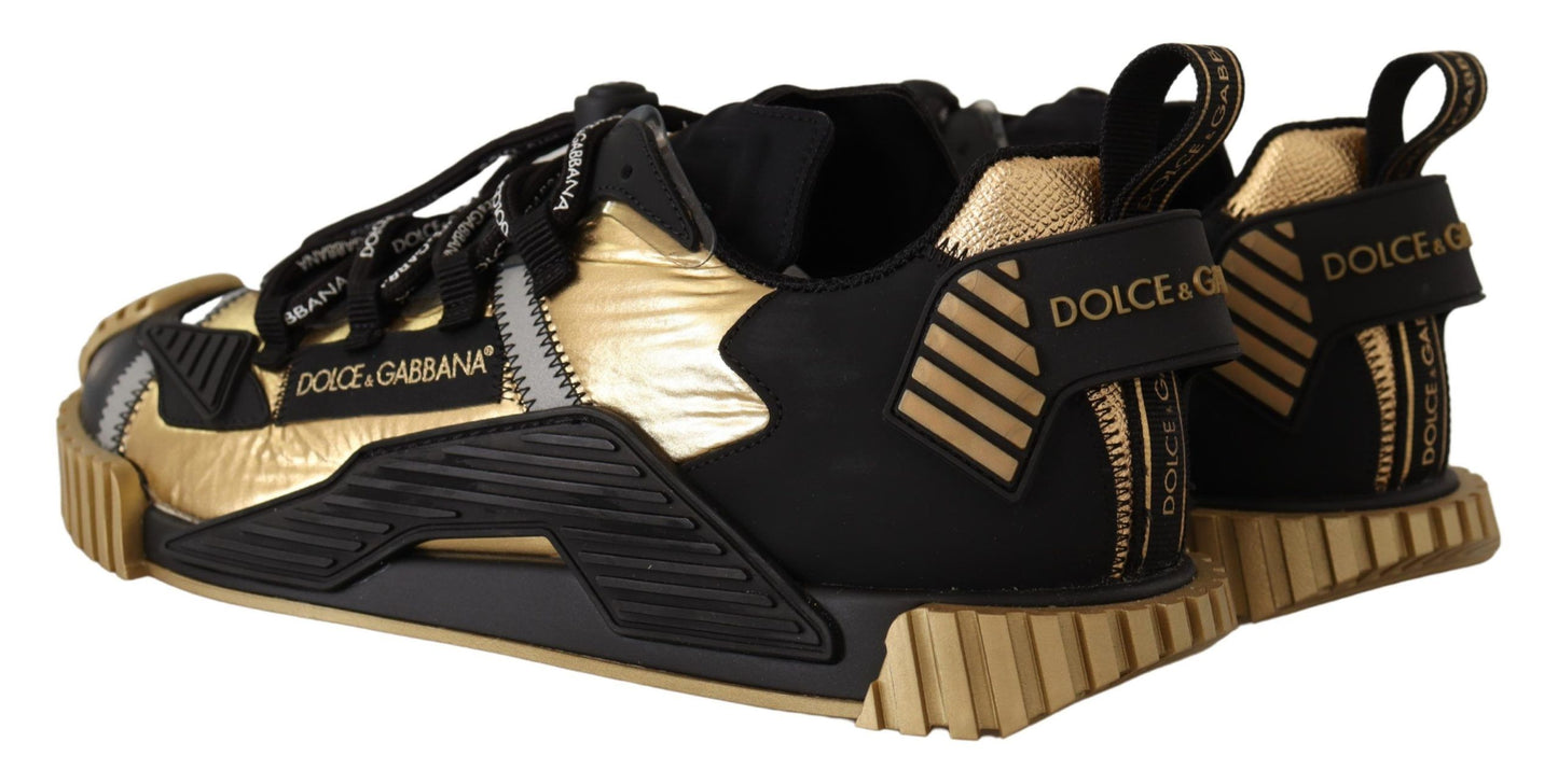 Dolce & Gabbana Elevate Your Game with Chic Black Sneakers