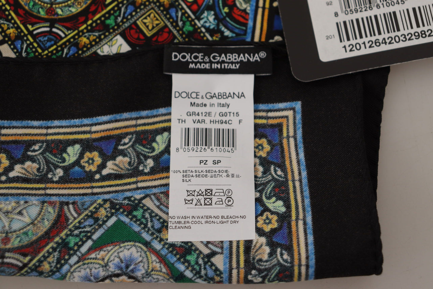 Dolce & Gabbana Elegant Silk Men's Square Scarf Wrap