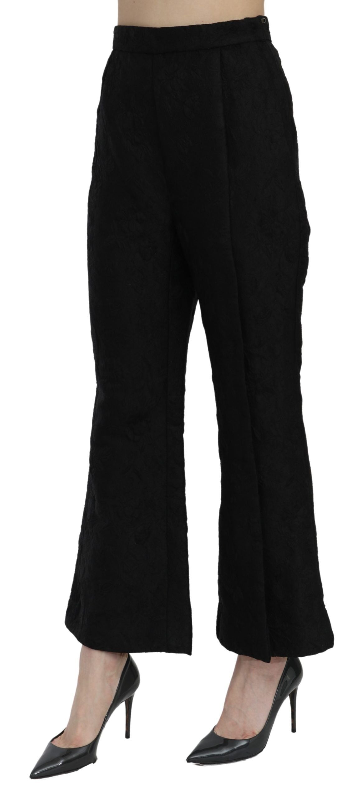 Dolce & Gabbana Chic High Waist Flared Cropped Pants