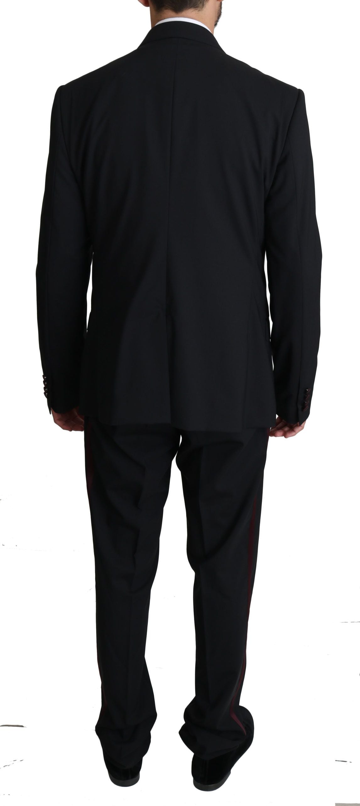 Dolce & Gabbana Elegant Black Martini Three-Piece Suit