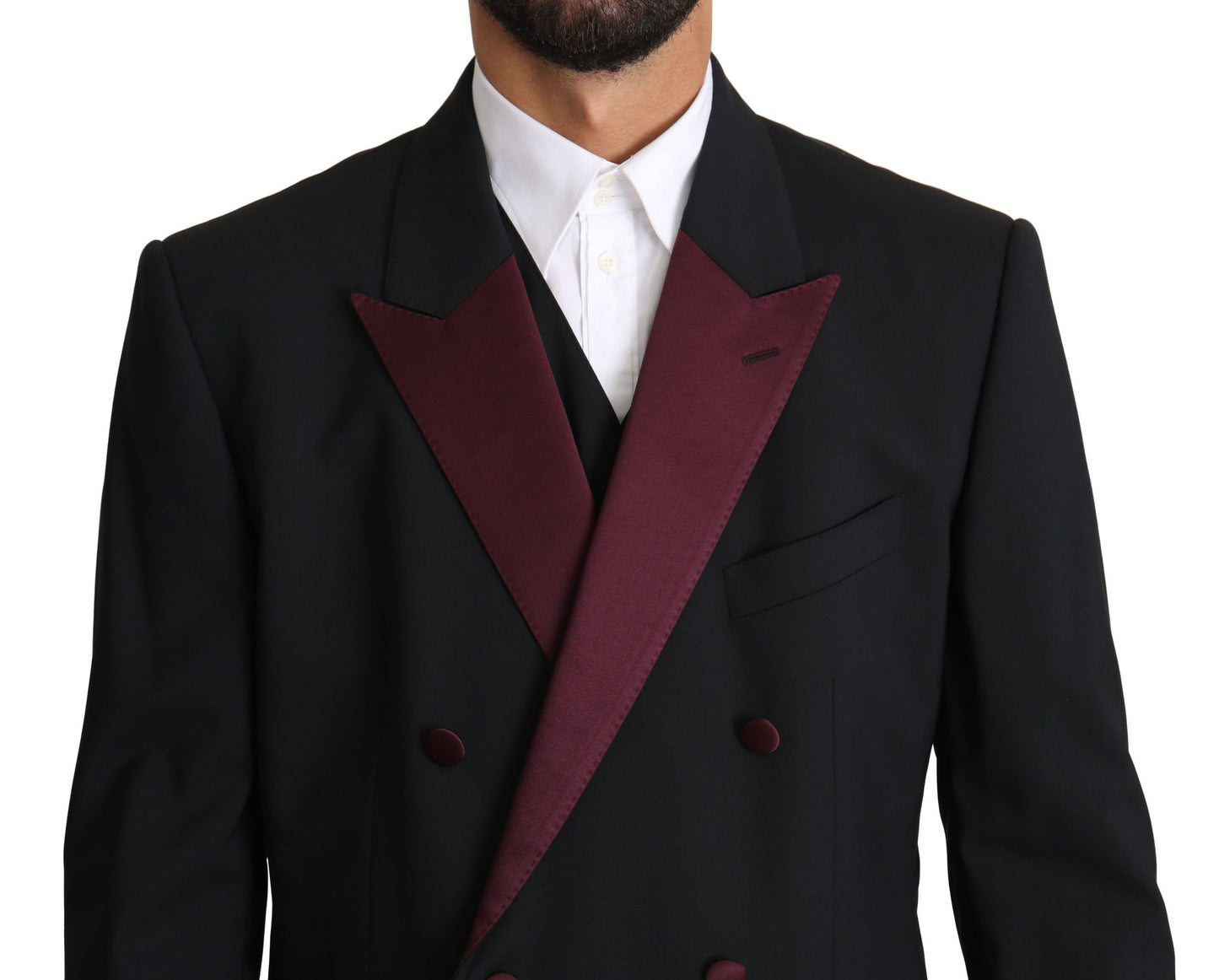 Dolce & Gabbana Elegant Black Martini Three-Piece Suit