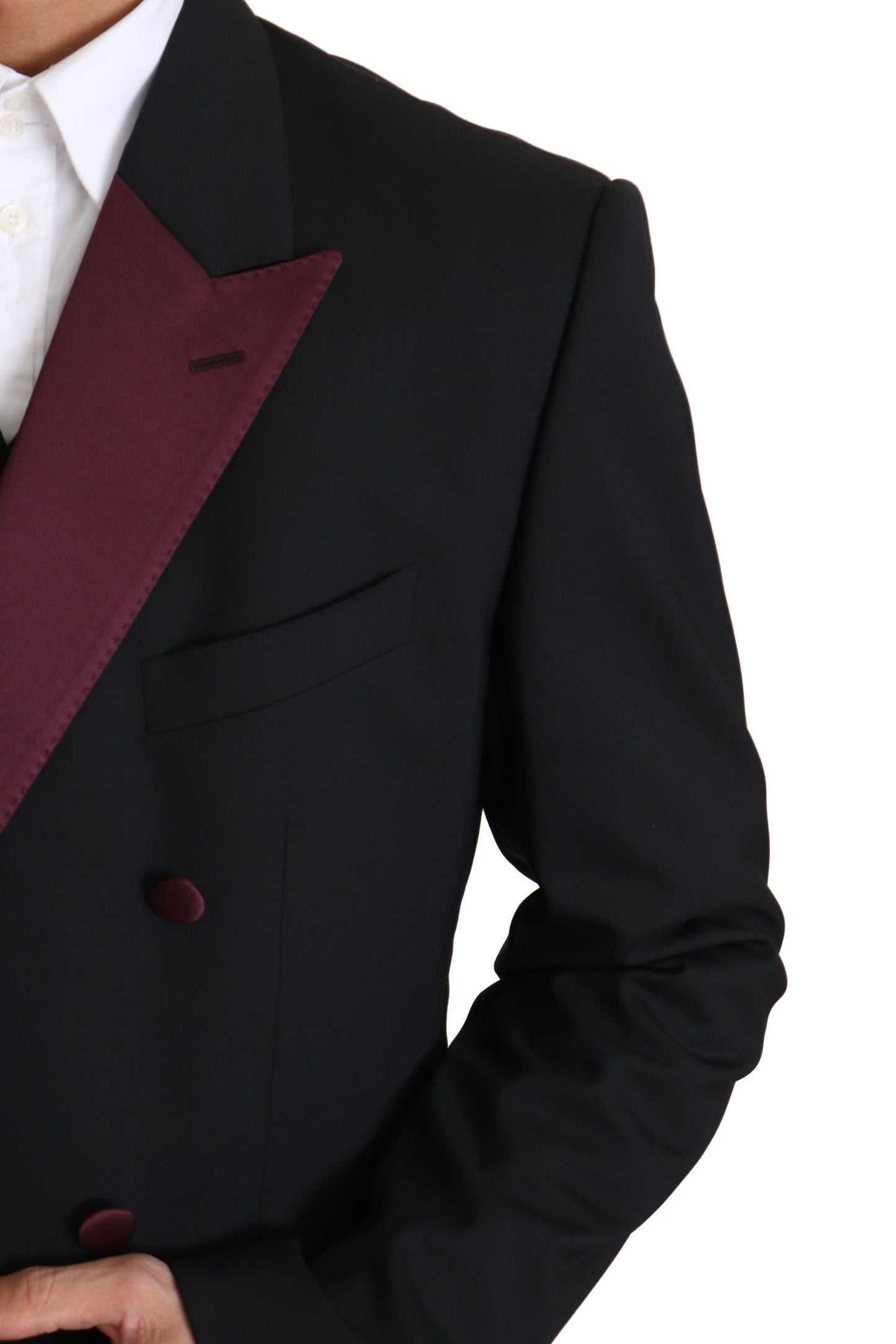 Dolce & Gabbana Elegant Black Martini Three-Piece Suit