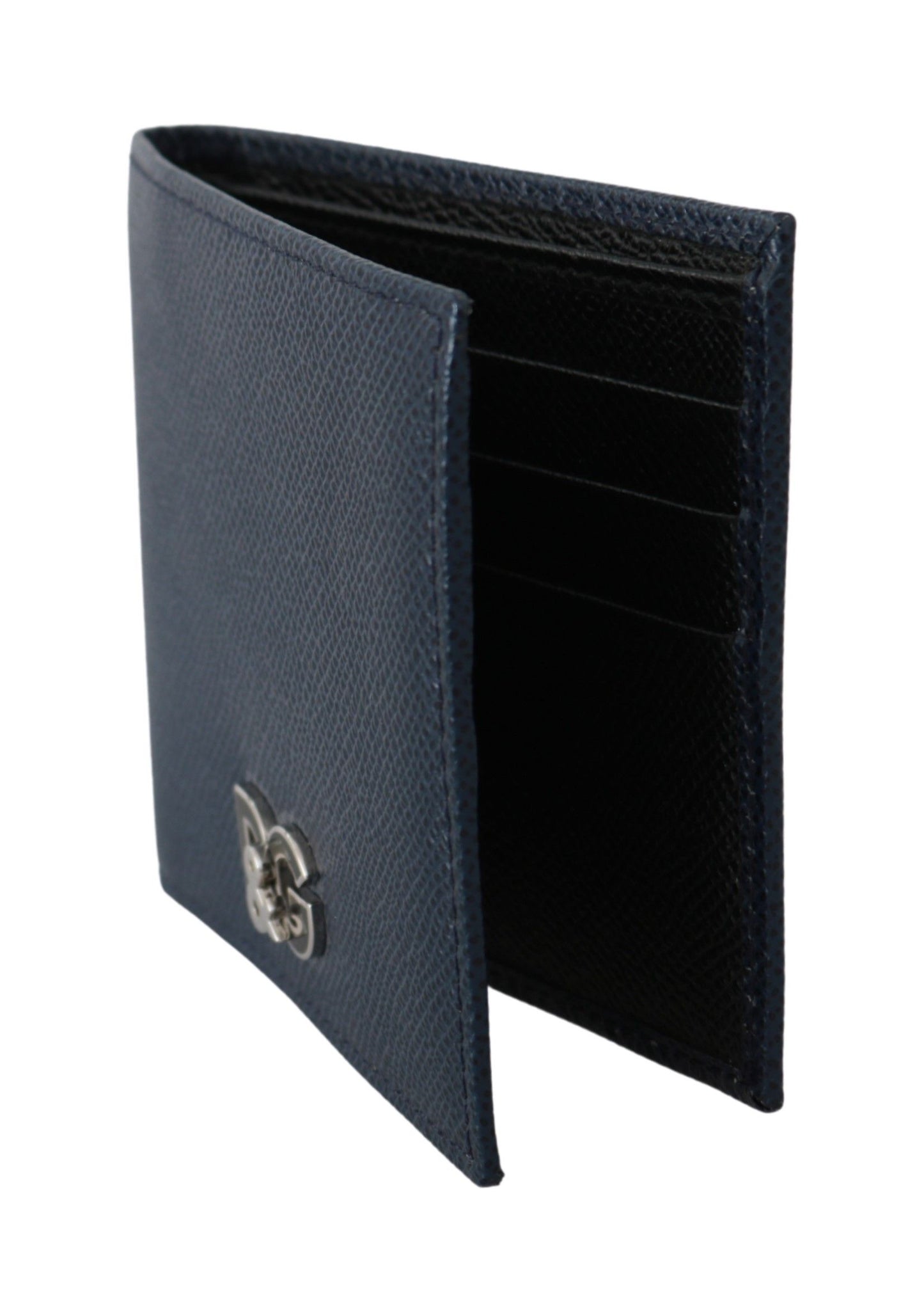 Dolce & Gabbana Stunning Blue Bifold Leather Wallet