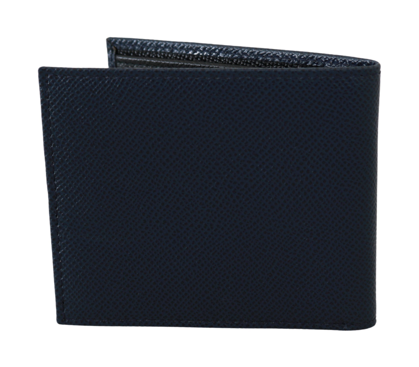 Dolce & Gabbana Stunning Blue Bifold Leather Wallet