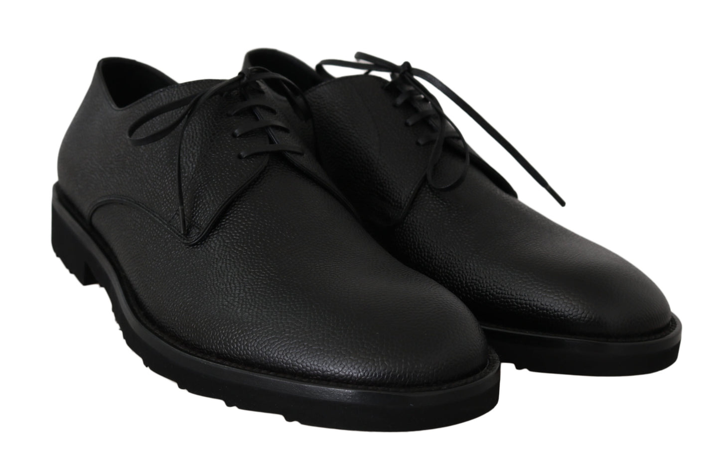 Dolce & Gabbana Elegant Black Leather Formal Men's Dress Shoes