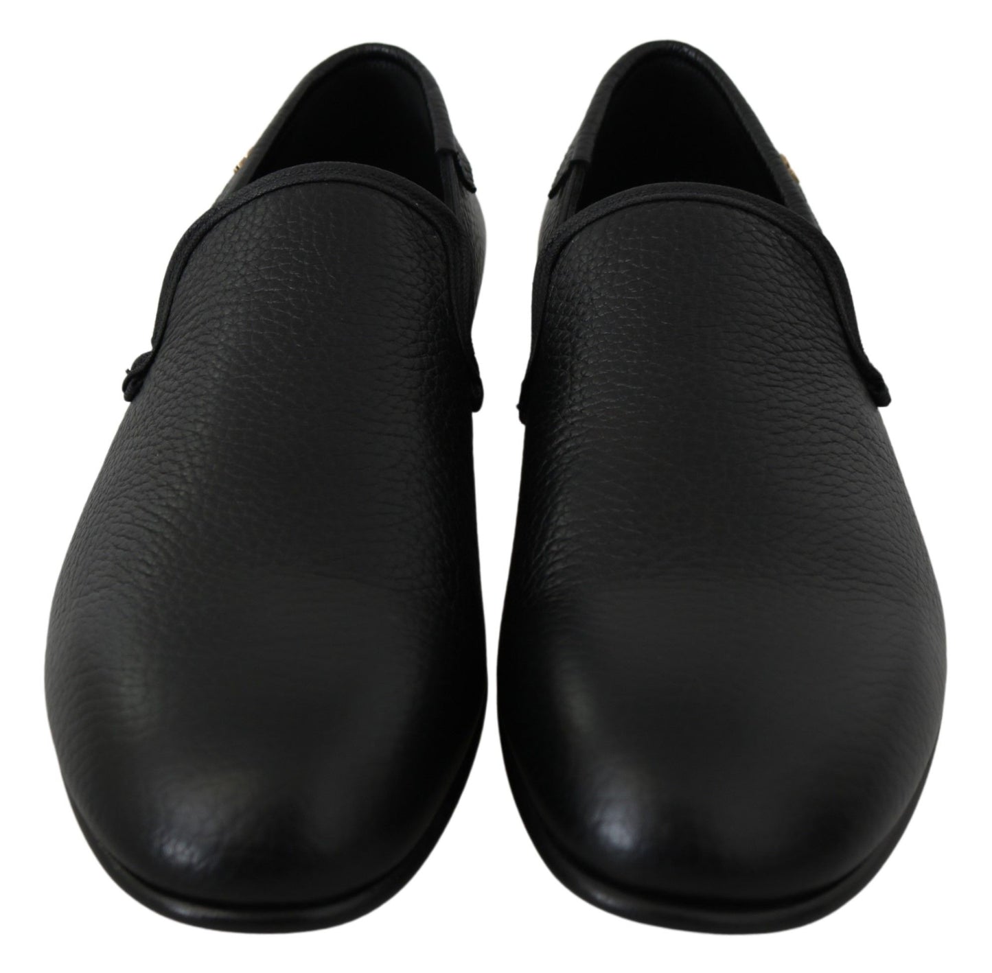 Dolce & Gabbana Elegant Black Leather Classic Loafers