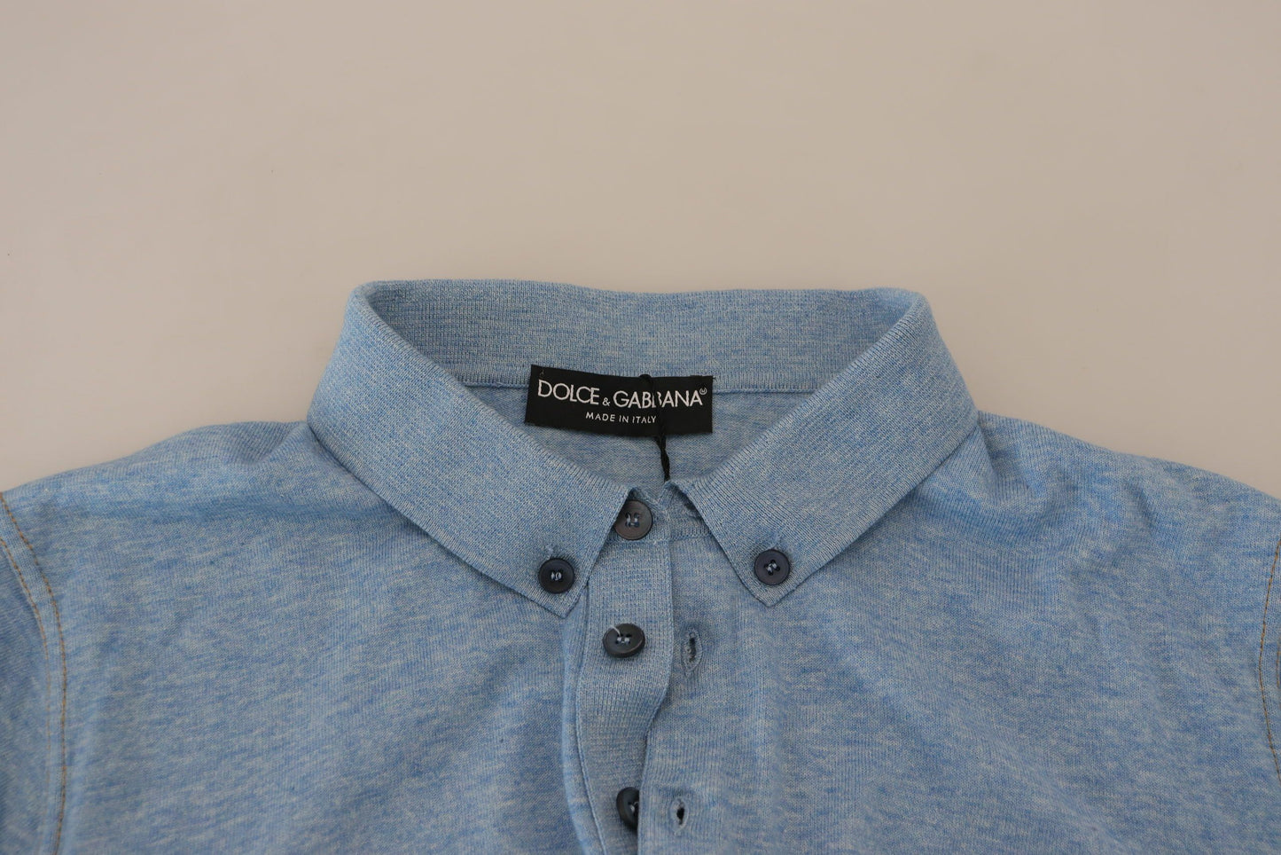 Dolce & Gabbana Elegant Light Blue Polo T-Shirt