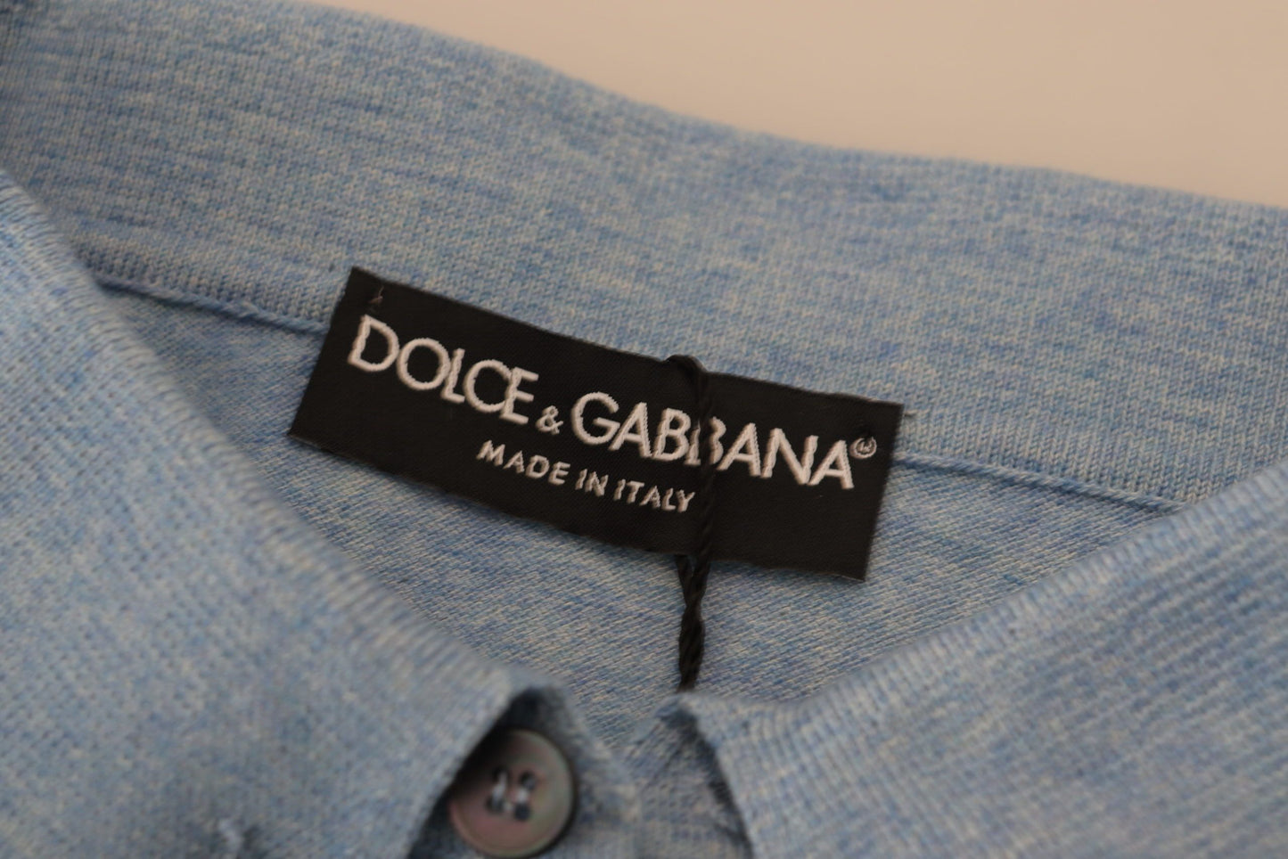 Dolce & Gabbana Elegant Light Blue Polo T-Shirt