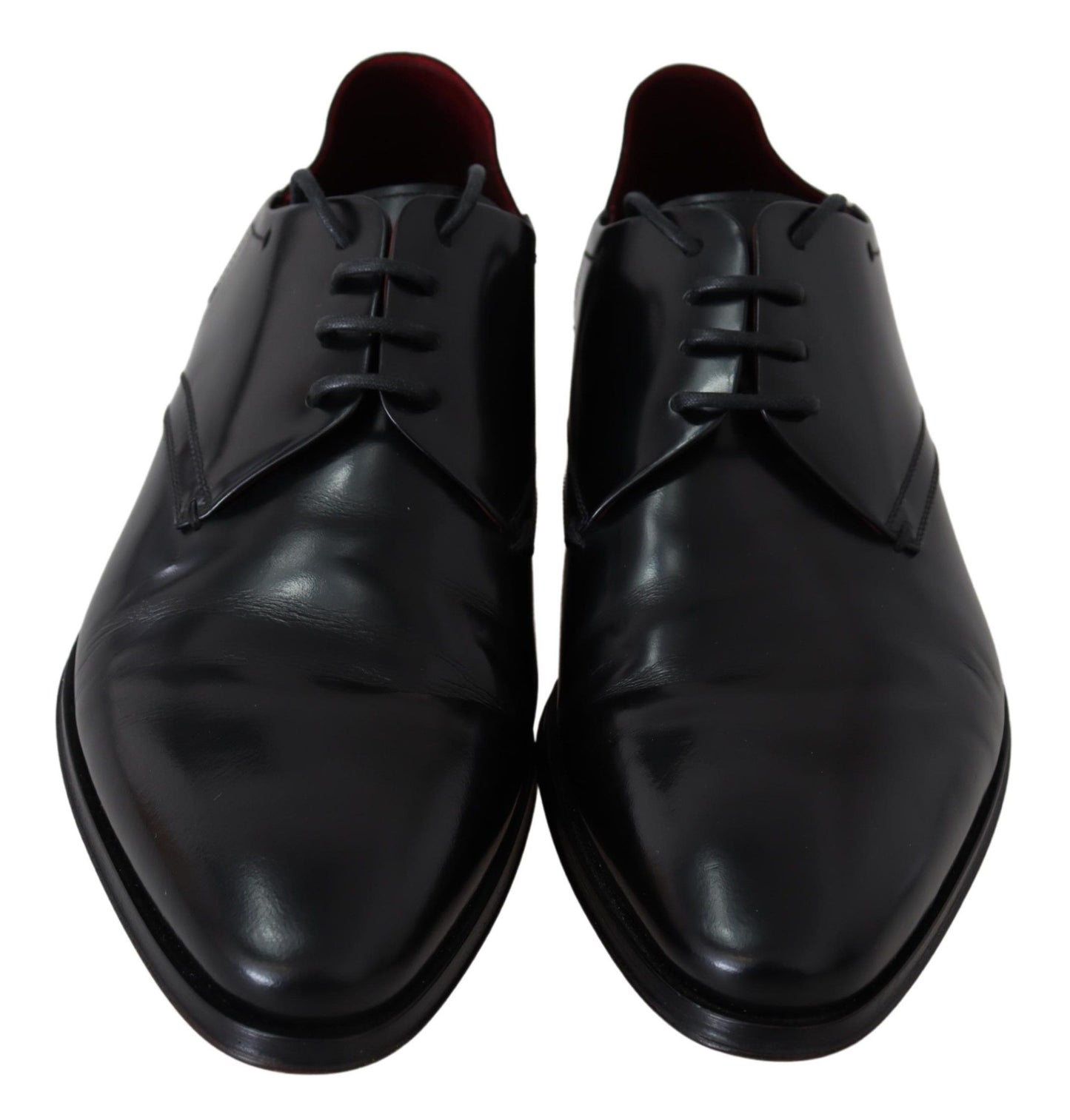 Dolce & Gabbana Elegant Black Leather Derby Formal Shoes