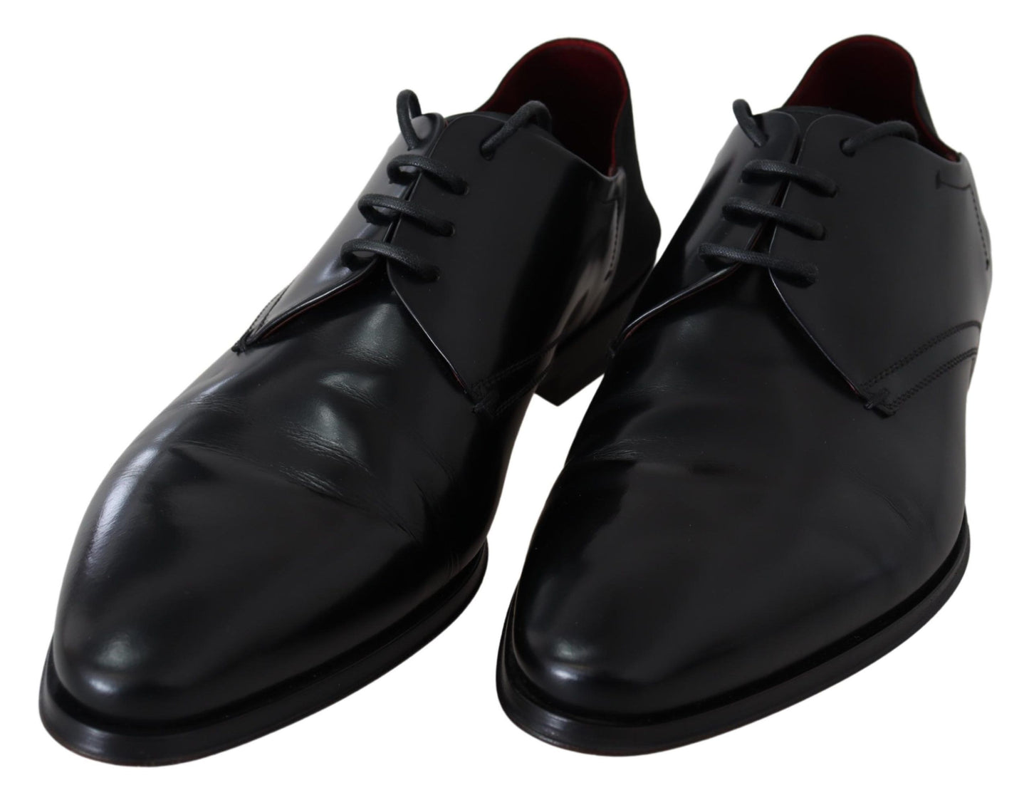 Dolce & Gabbana Elegant Black Leather Derby Formal Shoes