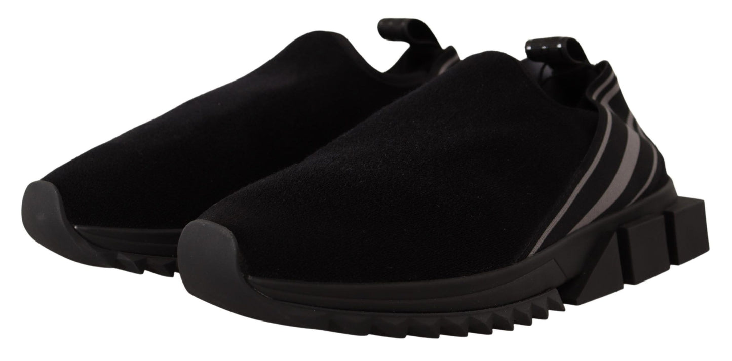 Dolce & Gabbana Sleek Black Low Top Sneakers