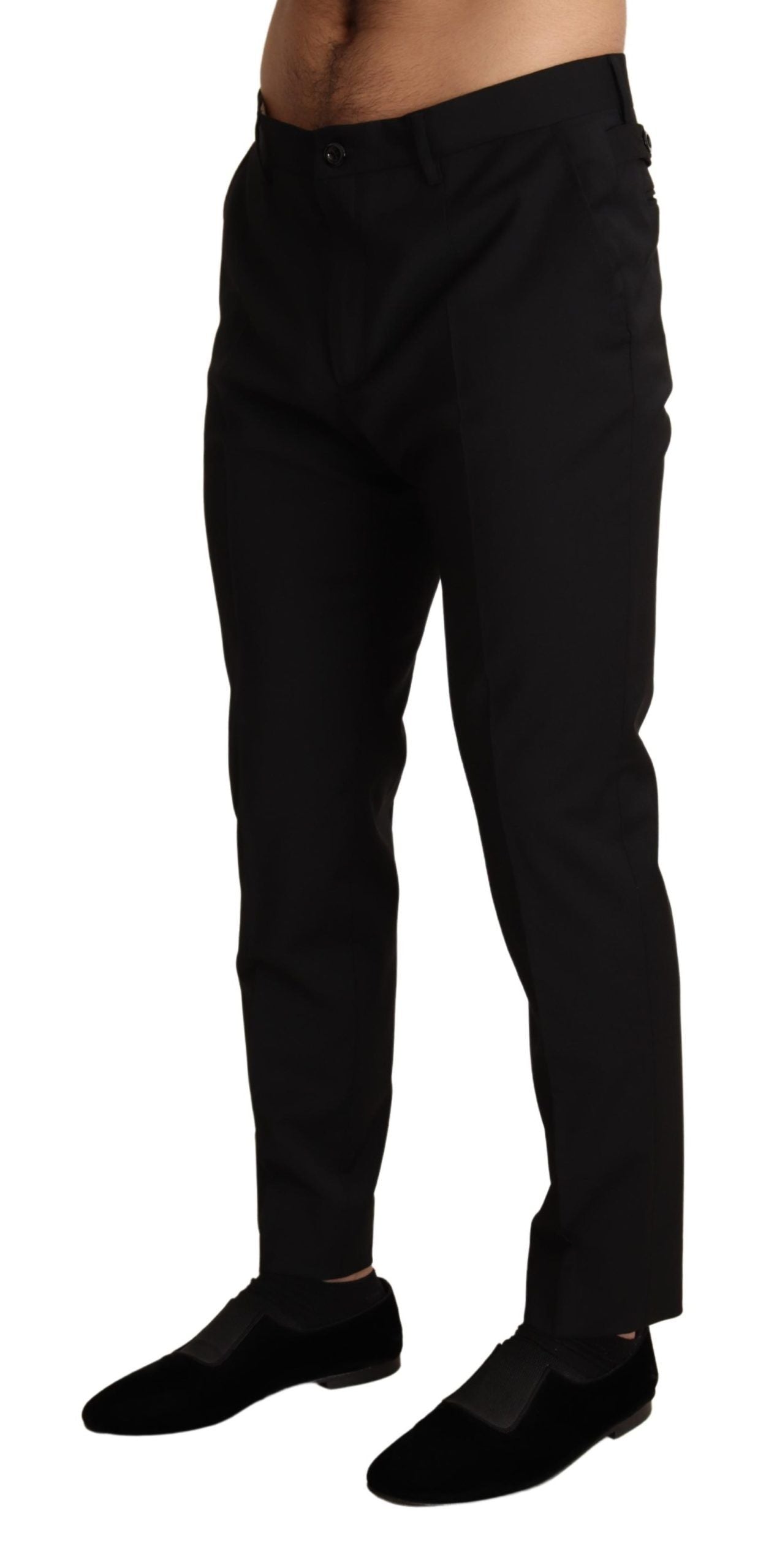 Dolce & Gabbana Elegant Black Skinny Dress Trousers