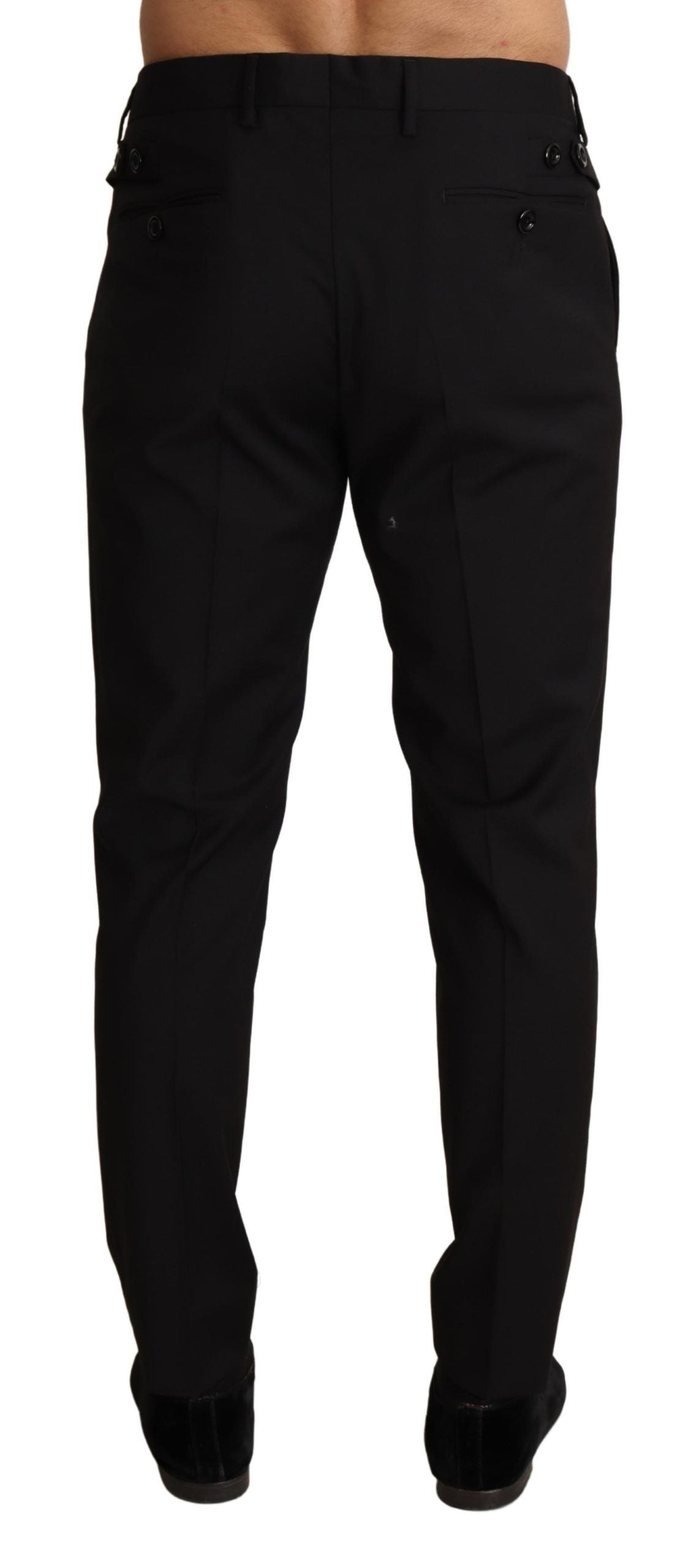 Dolce & Gabbana Elegant Black Skinny Dress Trousers