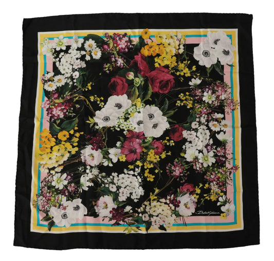 Dolce & Gabbana Elegant Multicolor Silk Square Scarf