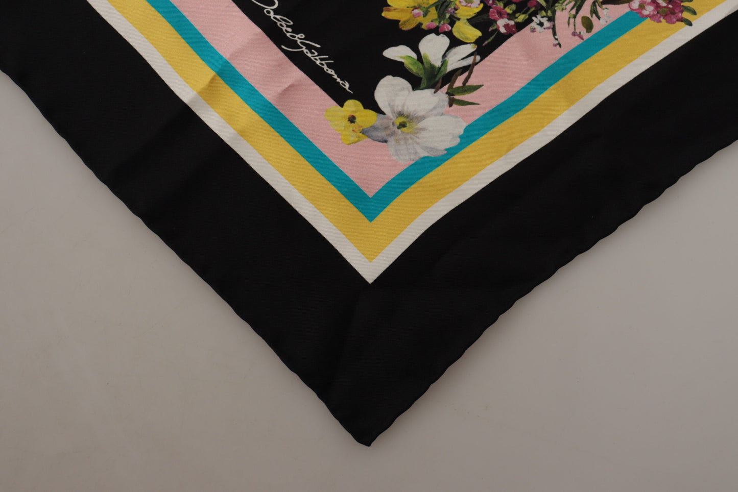 Dolce & Gabbana Elegant Multicolor Silk Square Scarf