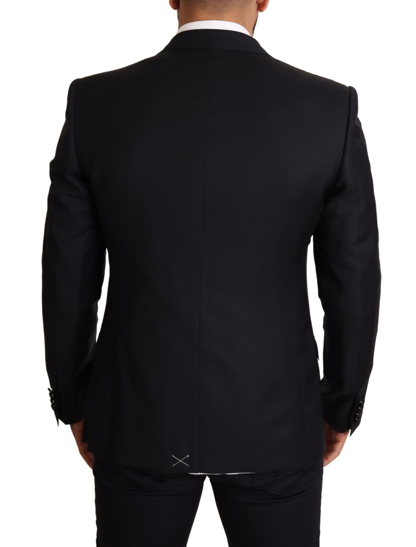 Dolce & Gabbana Sapphire Martini Slim Fit Blazer & Vest Ensemble