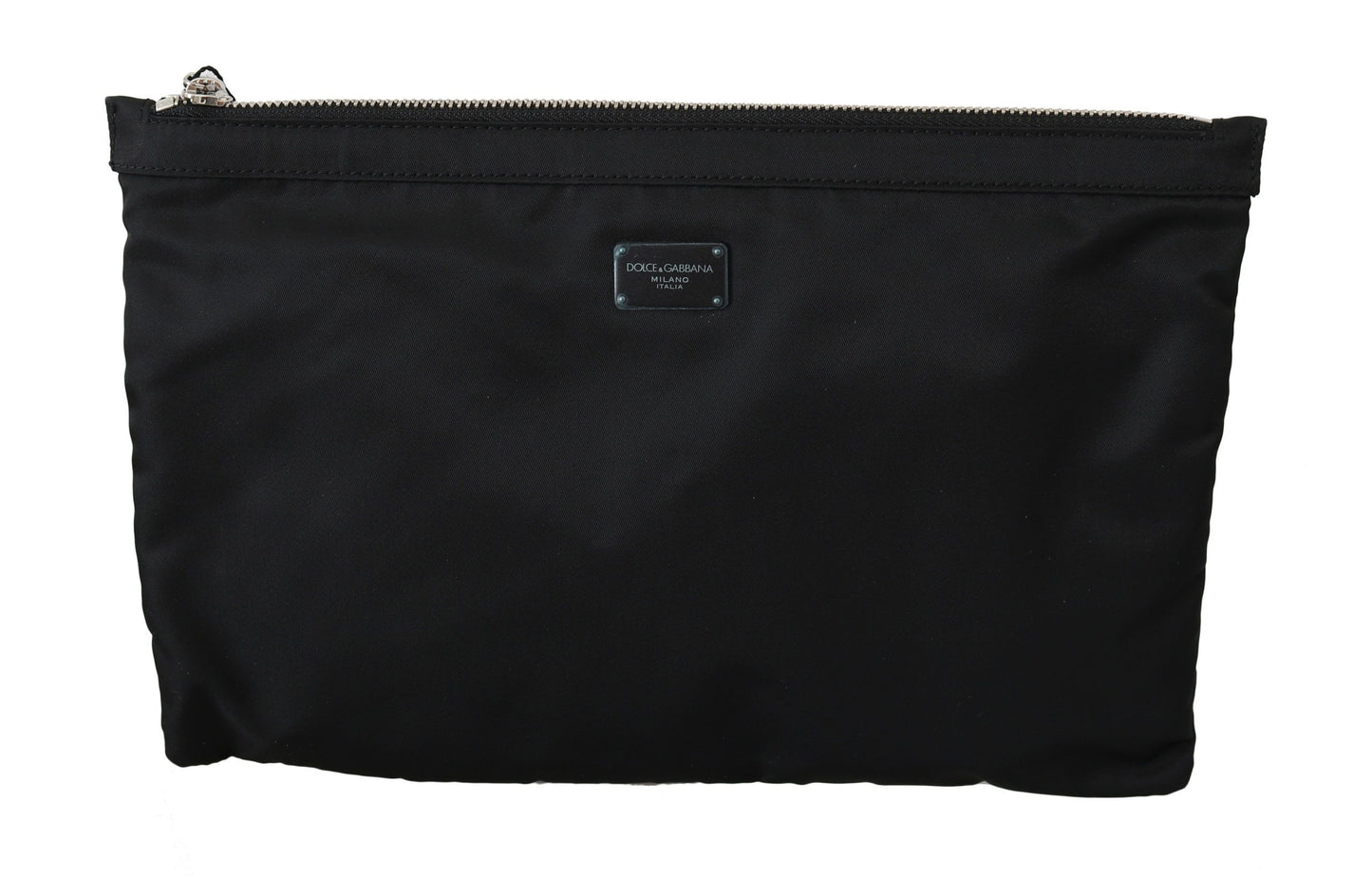 Dolce & Gabbana Elegant Black Hand Pouch for the Modern Man