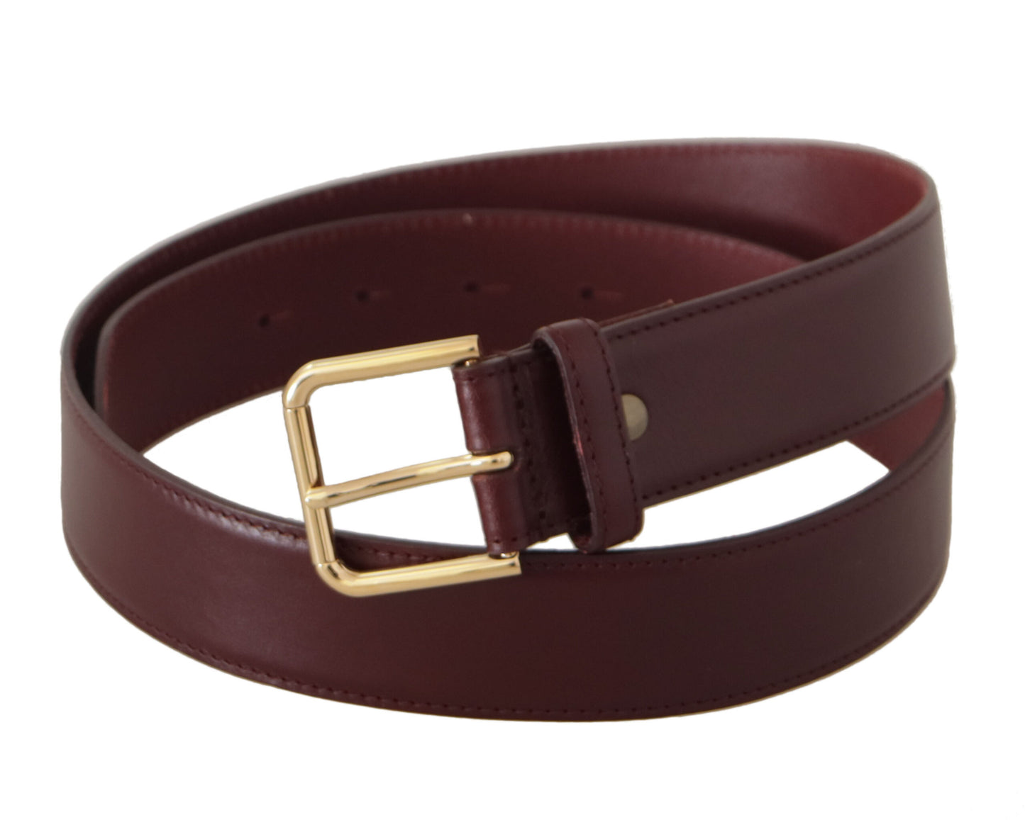 Dolce & Gabbana Elegant Leather Belt with Metal Buckle