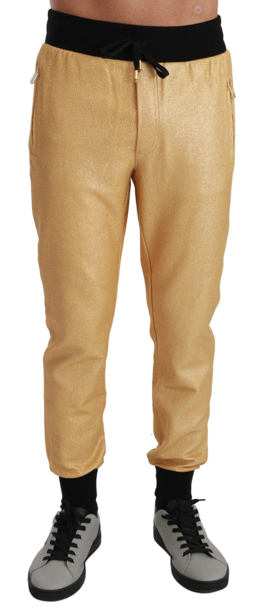 Dolce & Gabbana Regal Gold Casual Sweatpants