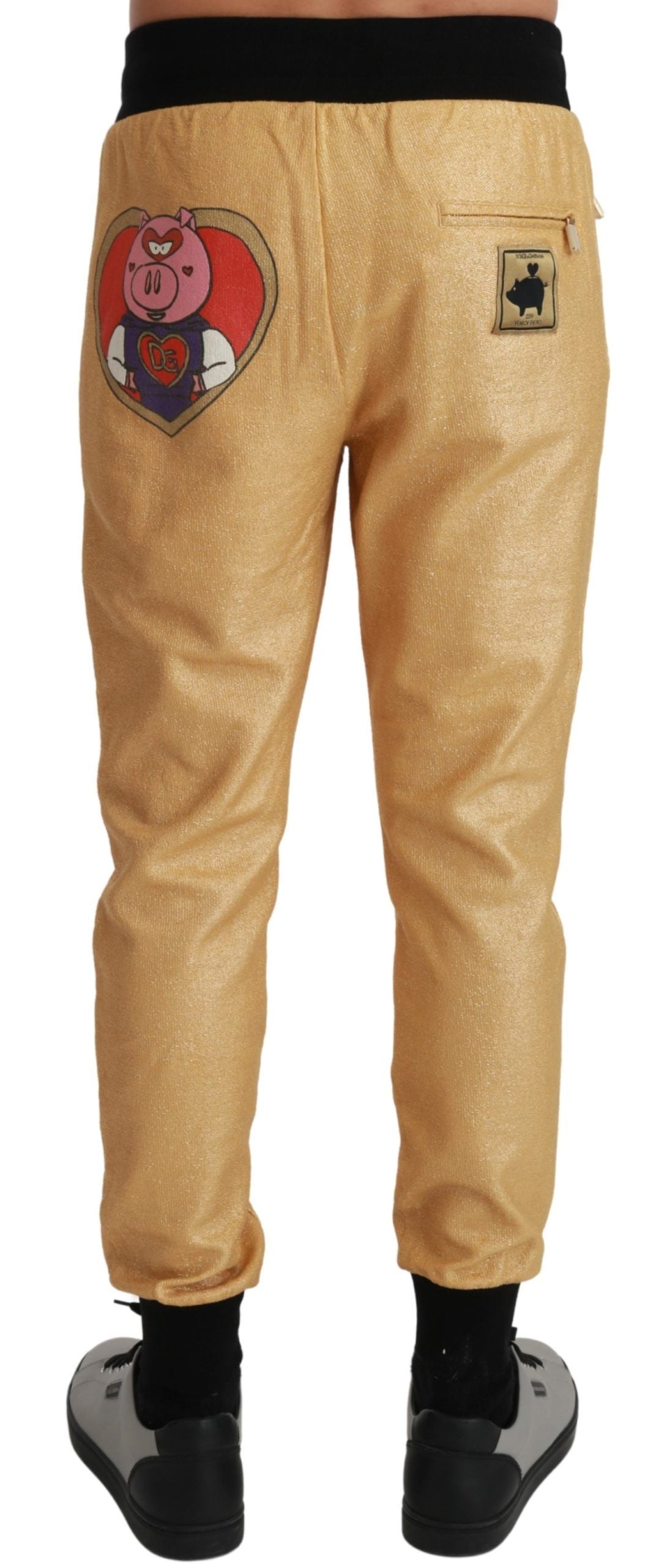 Dolce & Gabbana Regal Gold Casual Sweatpants