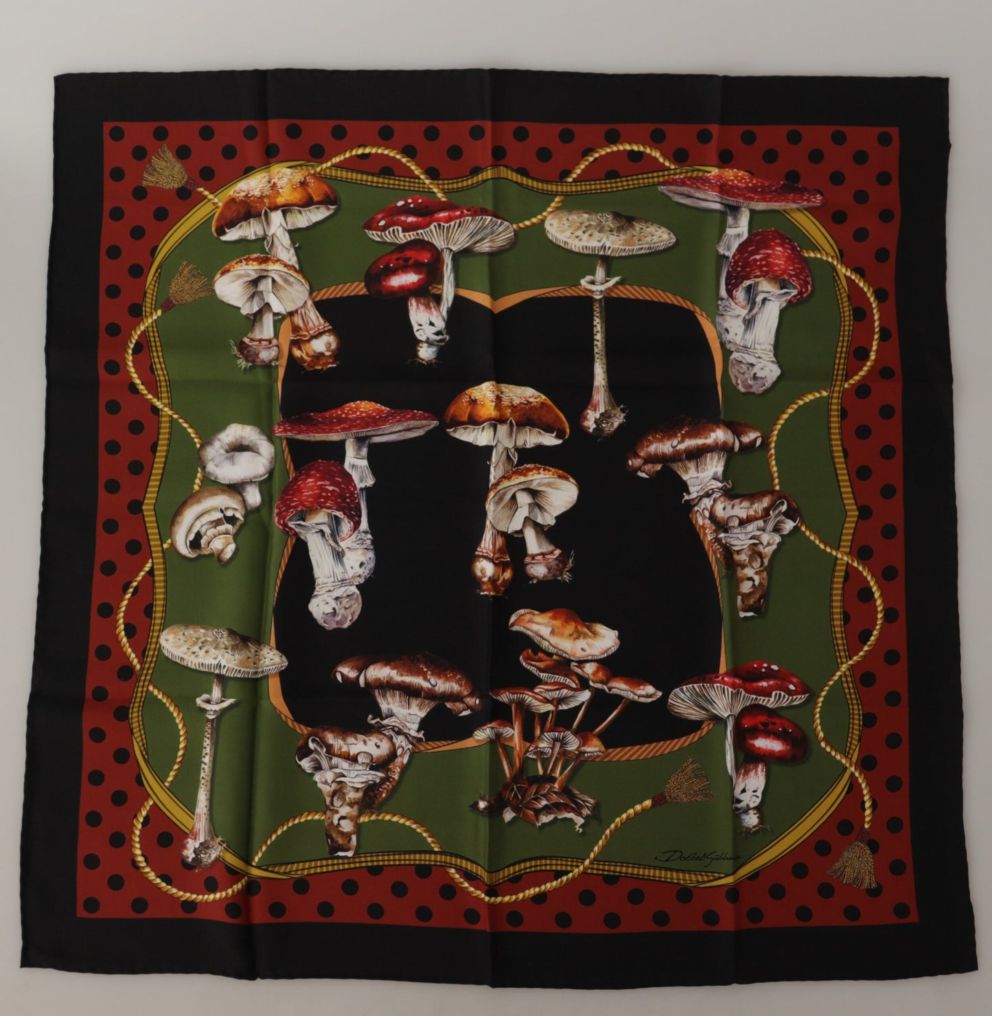 Dolce & Gabbana Silken Squares of Enchantment Scarf