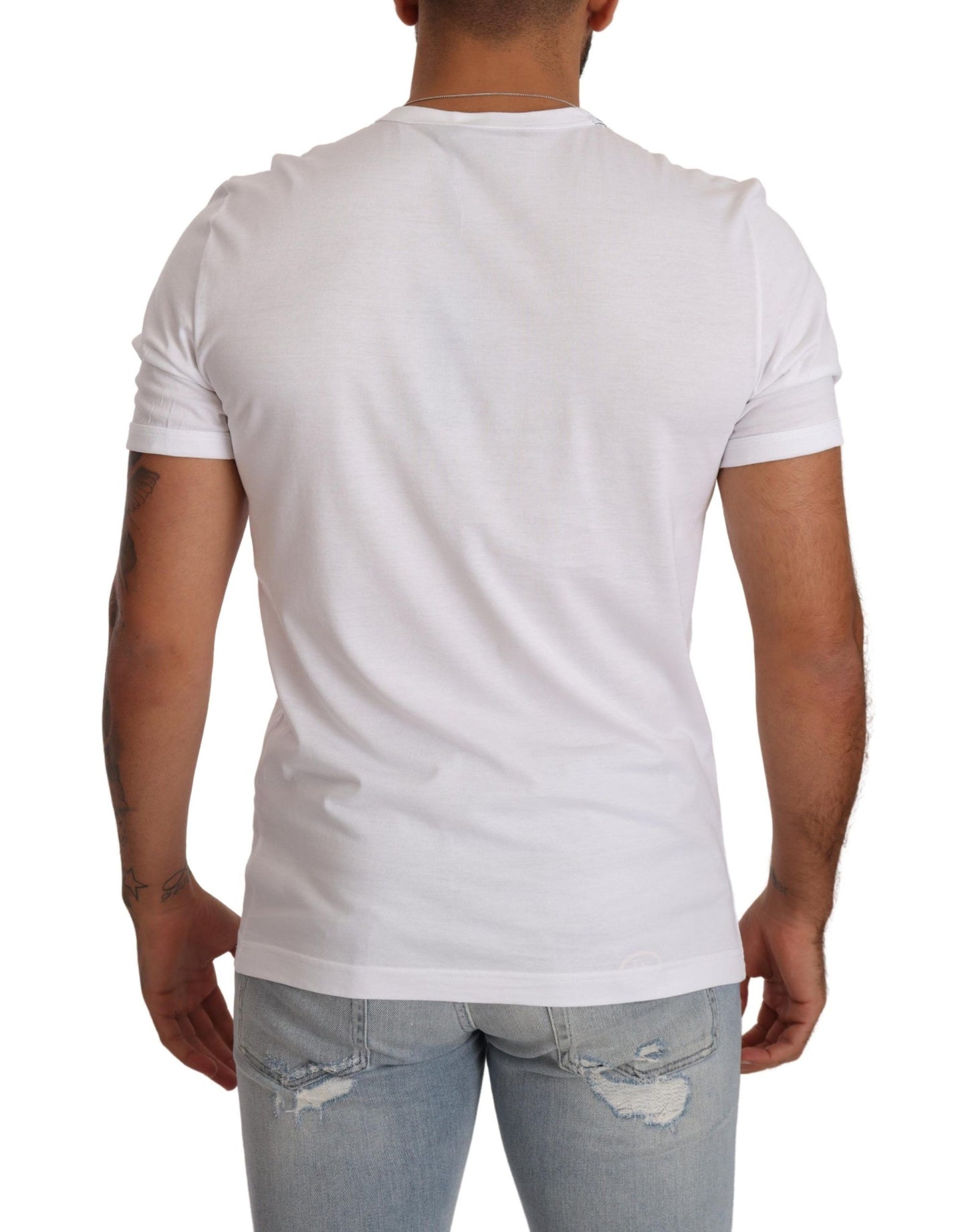 Dolce & Gabbana Chic White Crewneck Cotton Tee