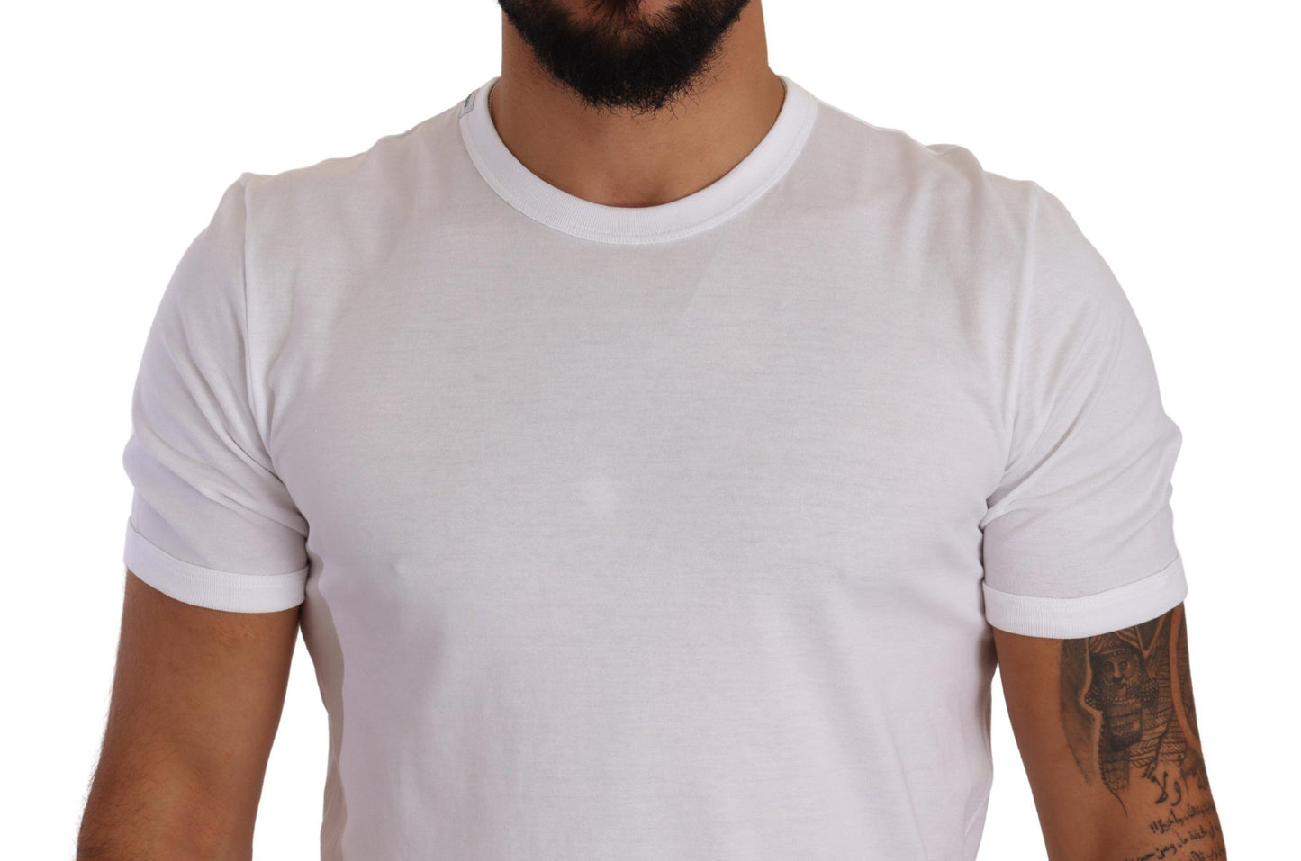 Dolce & Gabbana Chic White Crewneck Cotton Tee