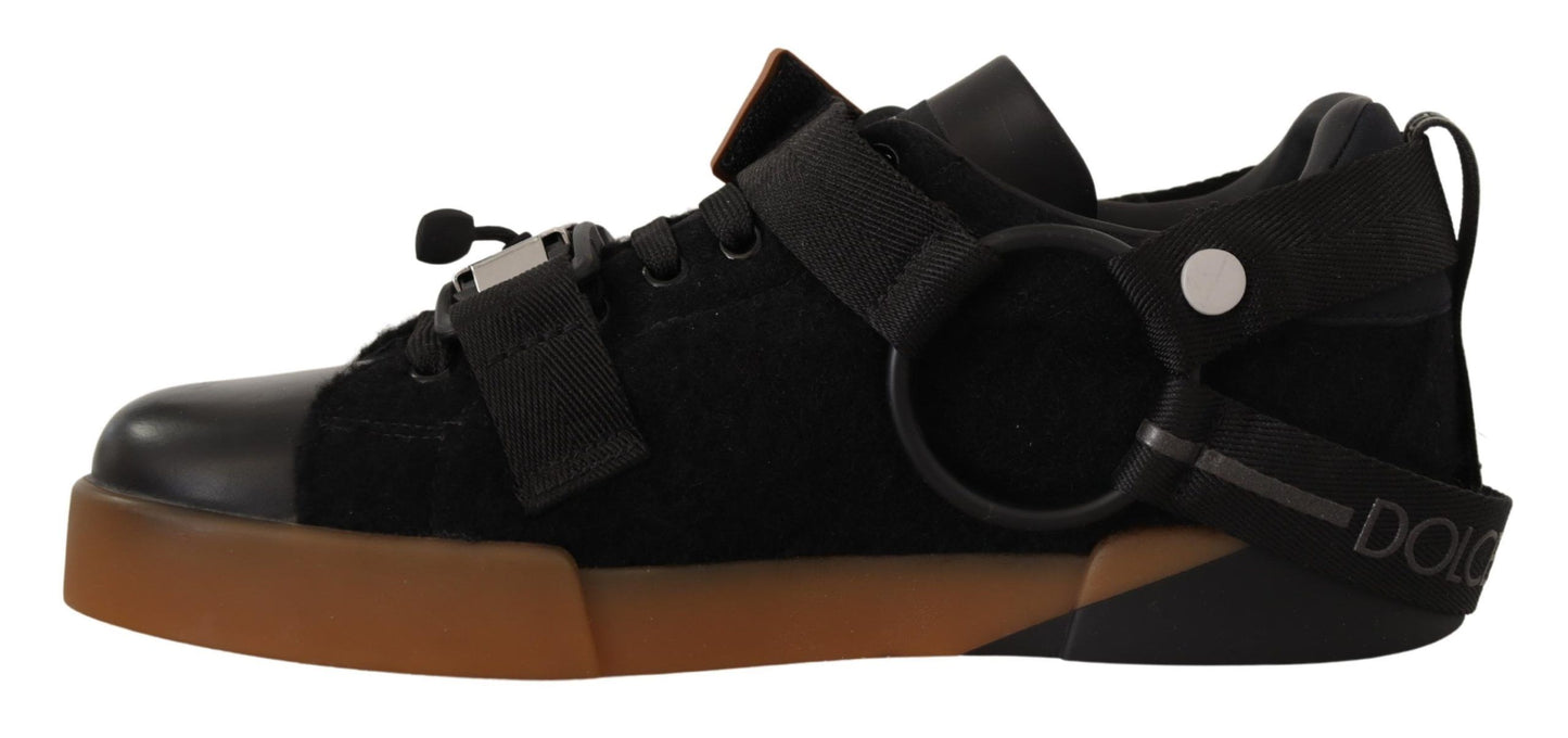 Dolce & Gabbana Elegant Low Top Casual Sneakers in Black