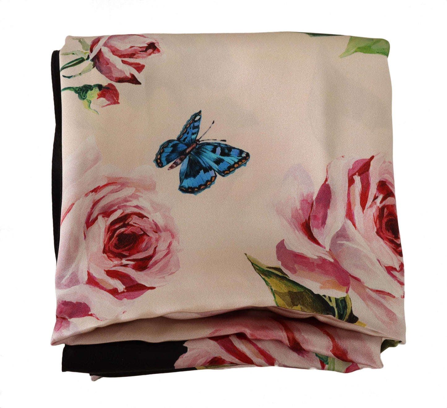 Dolce & Gabbana Elegant Floral Cashmere Silk Scarf