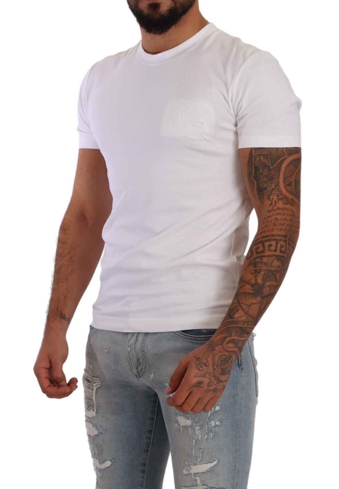 Dolce & Gabbana Elegant White Roundneck T-Shirt