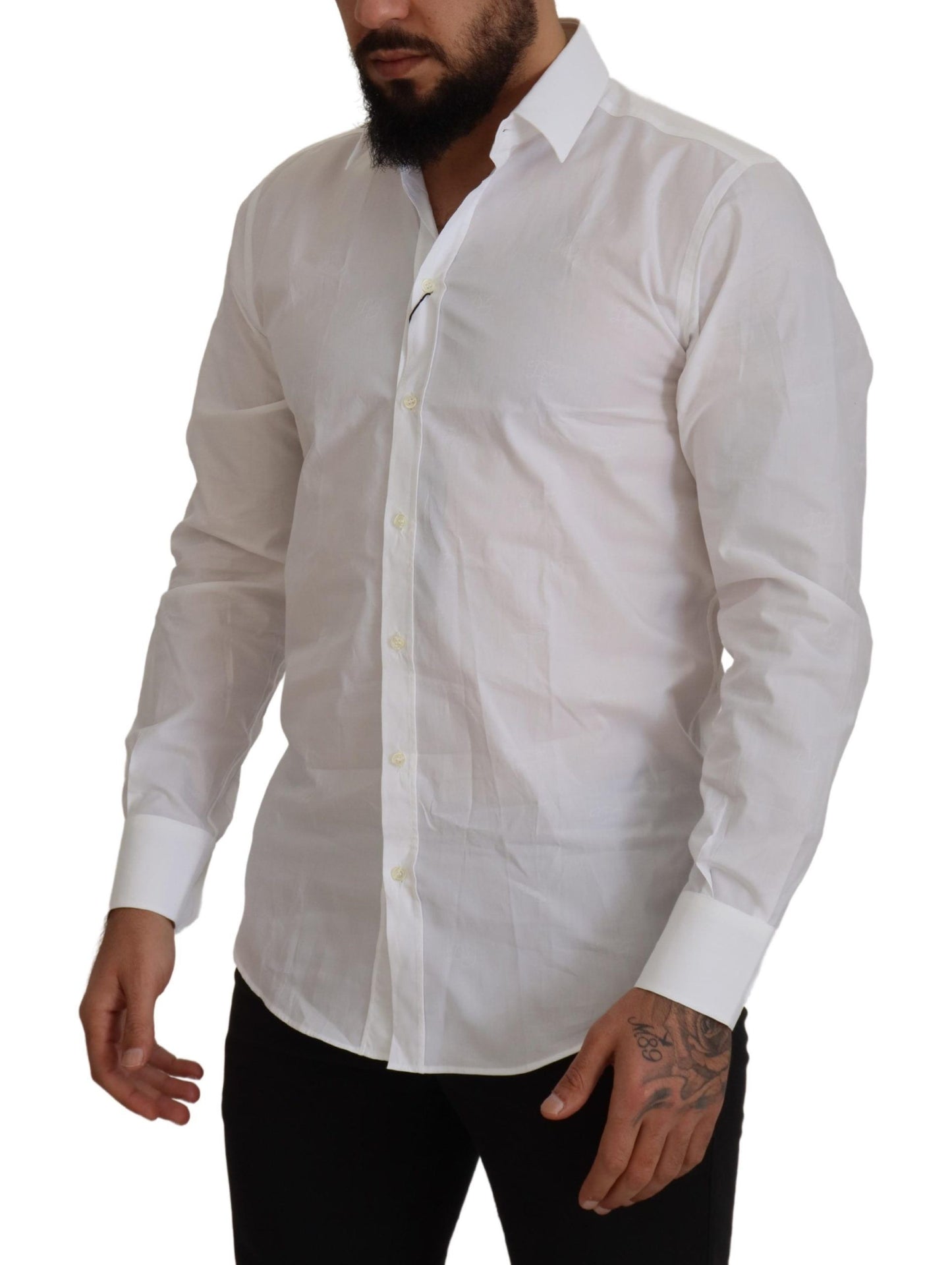 Dolce & Gabbana Chic Slim Fit Martini Dress Shirt