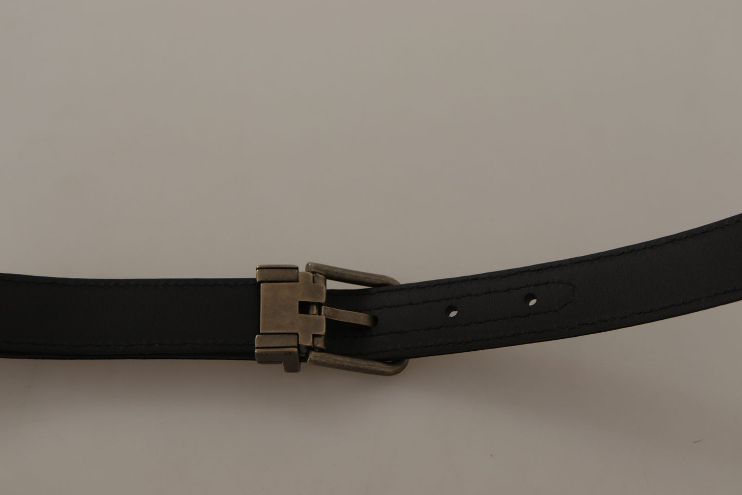 Dolce & Gabbana Elegant Black Leather Luxury Belt