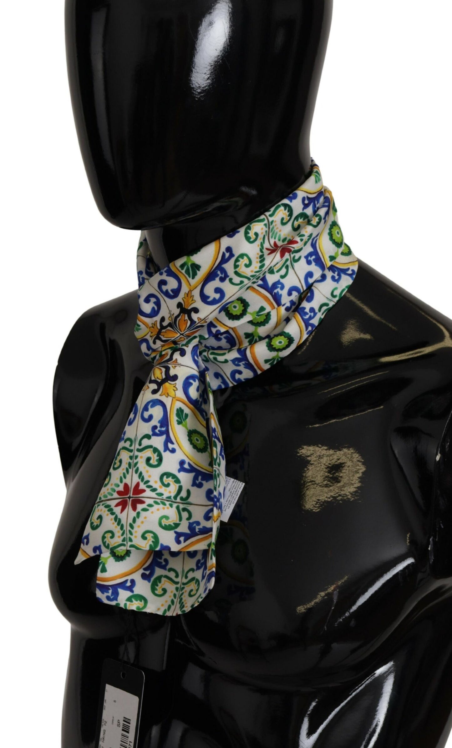 Dolce & Gabbana Majolica Patterned Silk Men's Scarf