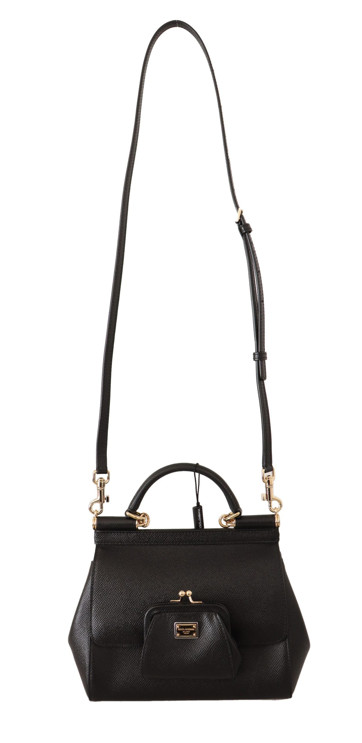 Dolce & Gabbana Sicilian Elegance Medium Leather Shoulder Bag