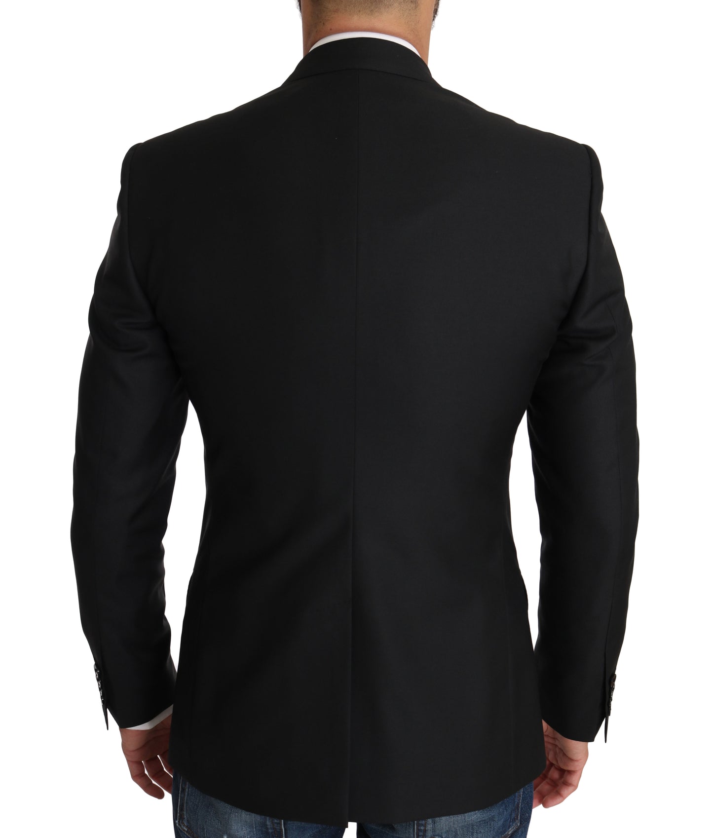 Dolce & Gabbana Blazer Vest 2 Piece Black Wool MARTINI