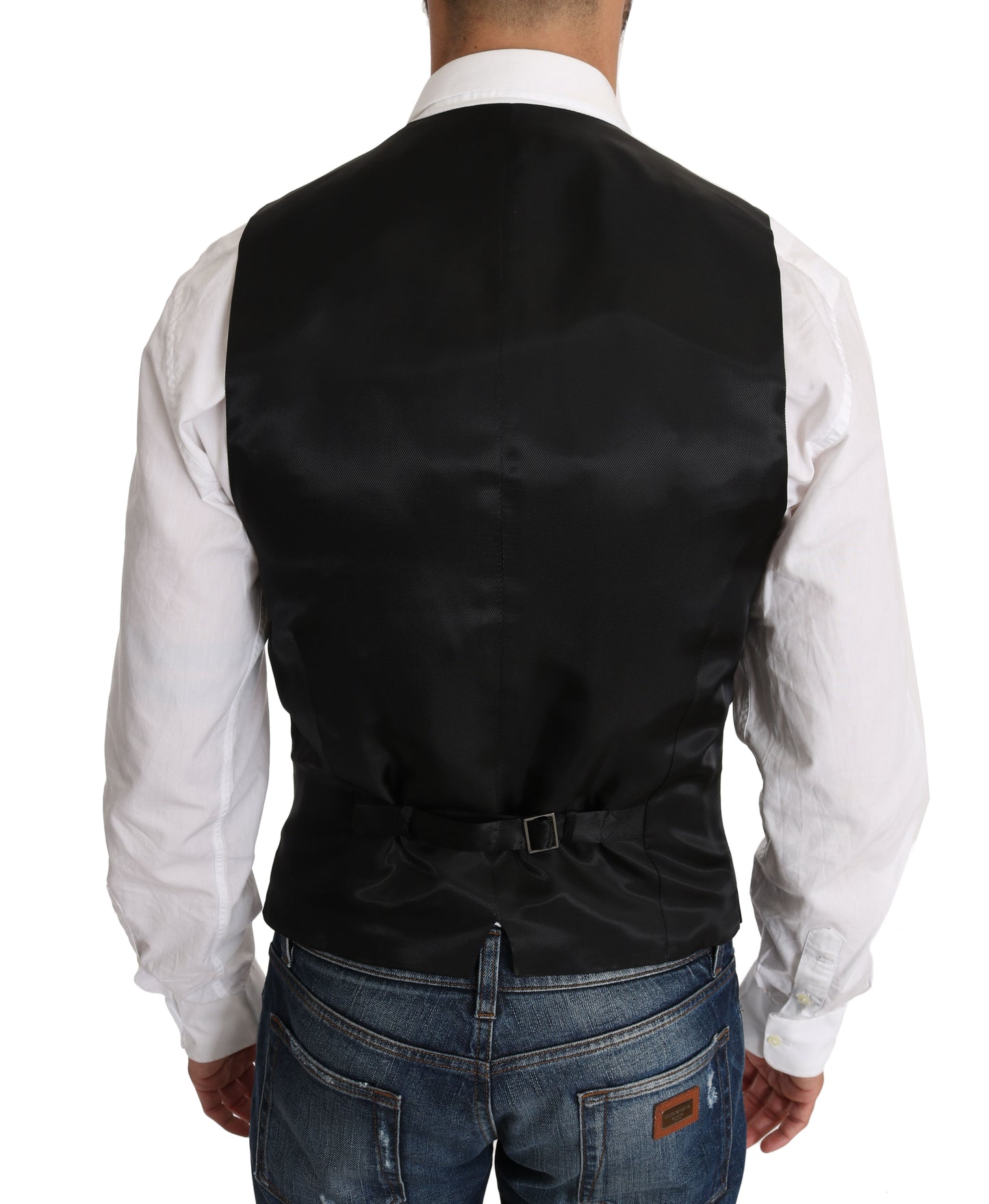 Dolce & Gabbana Blazer Vest 2 Piece Black Wool MARTINI