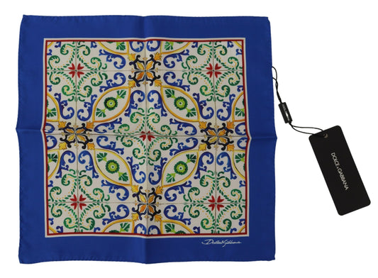 Dolce & Gabbana Elegant Multicolor Silk Men's Square Scarf