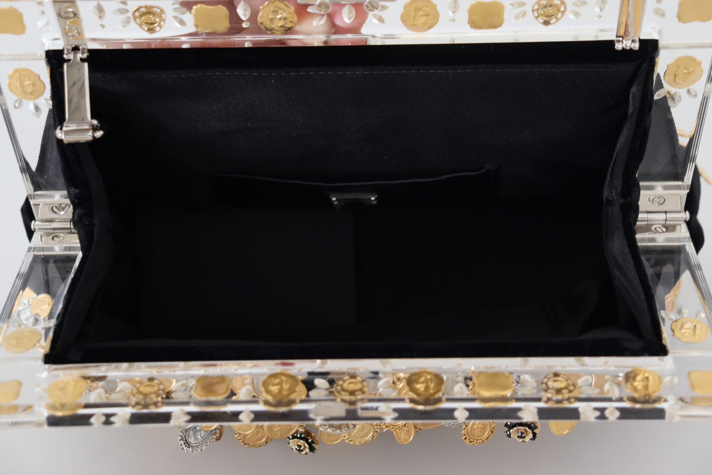 Dolce & Gabbana Elegant Velvet Clutch Evening Shoulder Bag