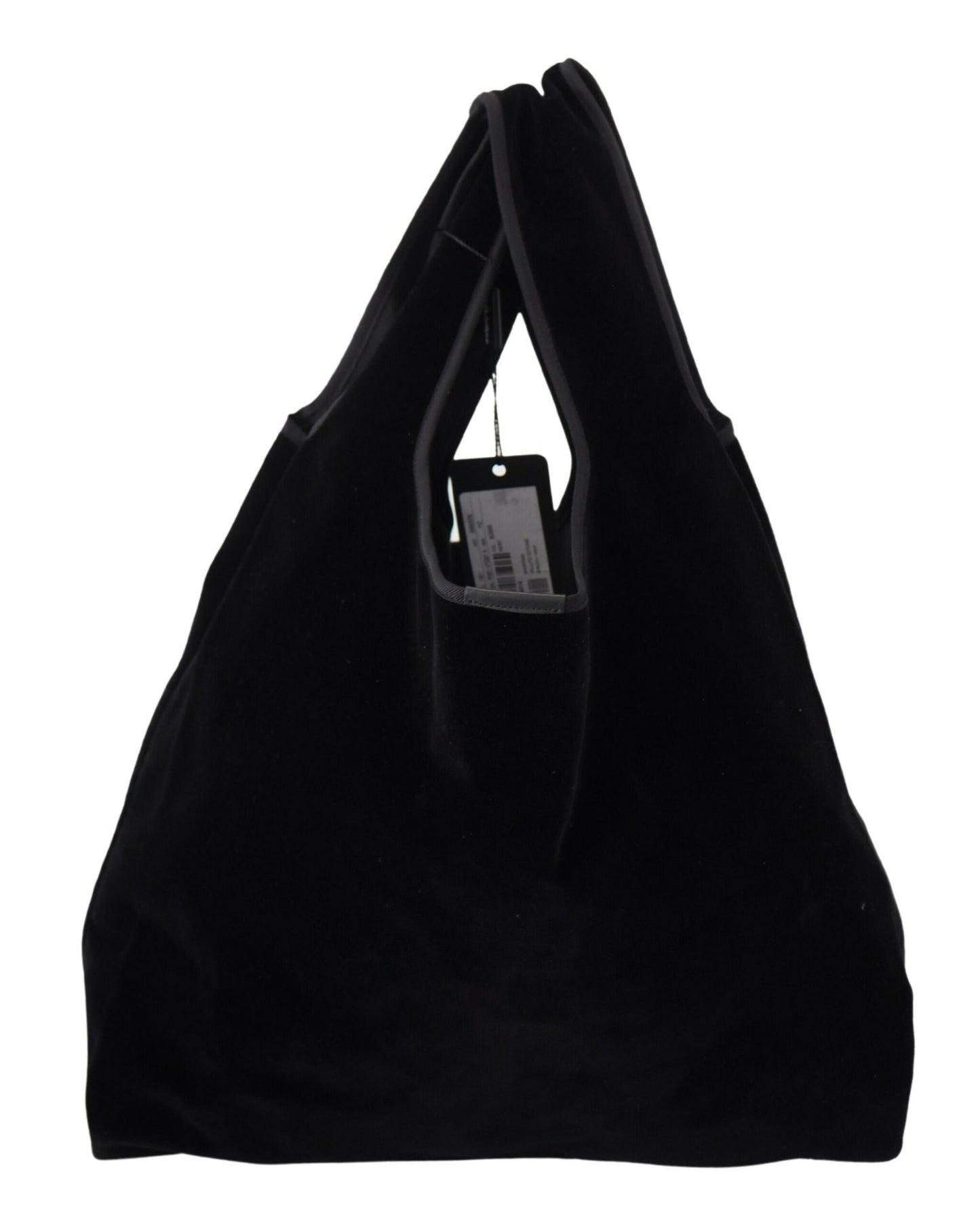 Dolce & Gabbana Elegant Black Cotton Viscose Tote Bag