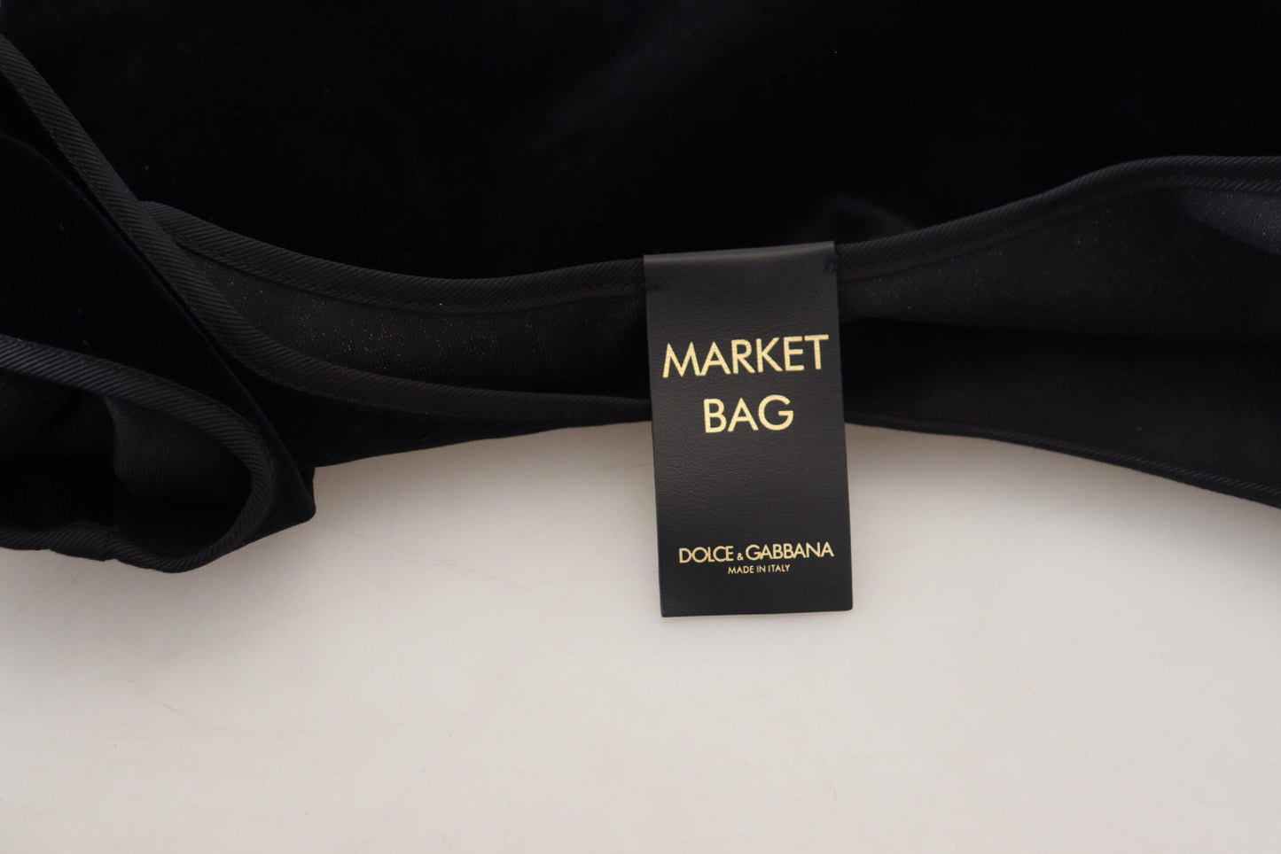 Dolce & Gabbana Elegant Black Cotton Viscose Tote Bag