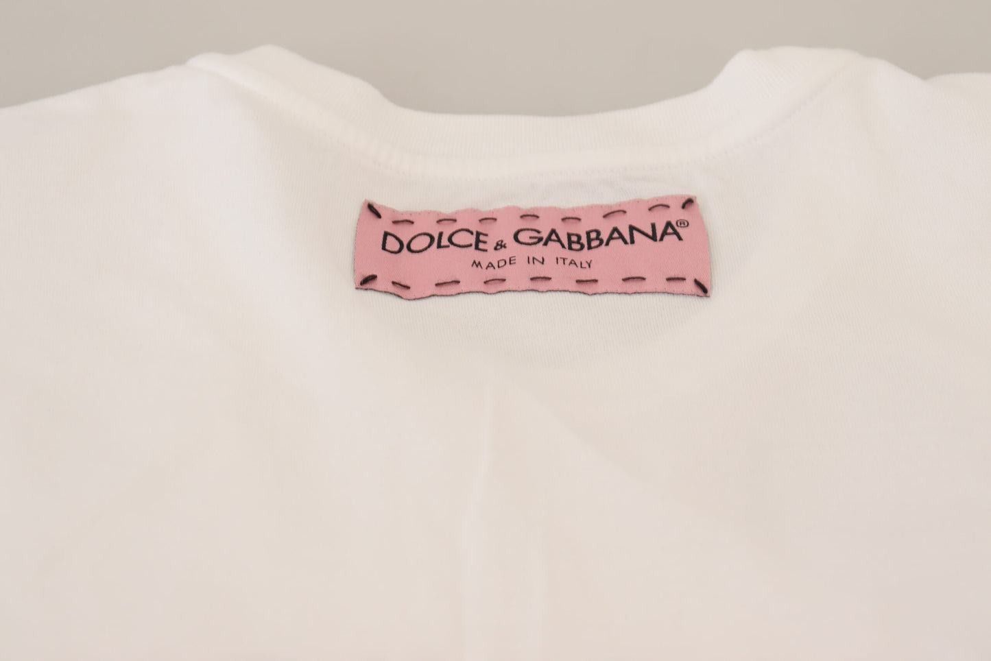 Dolce & Gabbana Elegant White Cotton Casual Tee