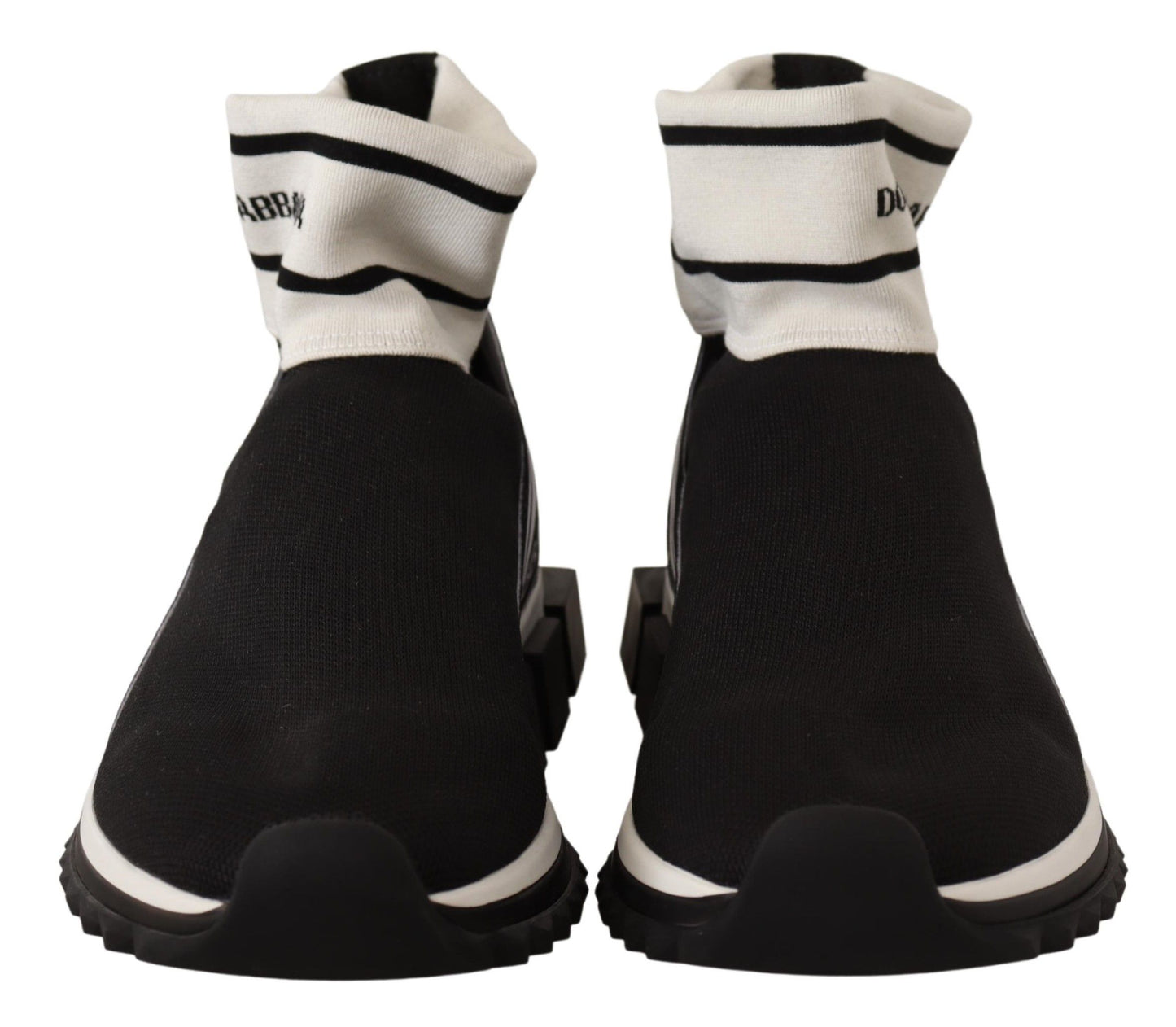 Dolce & Gabbana Chic Sock-Style Sneakers in Monochrome