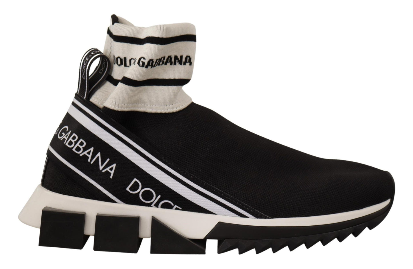 Dolce & Gabbana Chic Sock-Style Sneakers in Monochrome